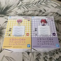 五等分の花嫁 プチっとのりマス ルームライト 6種類12個セット 五等分の花嫁 プチッとのりマス ルームライト 中野ニ乃 新品未開封品