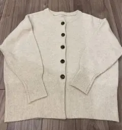 for/cウール混ロングリブニットカーディガン