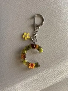 現品のみ！イニシャルキーホルダー【C】