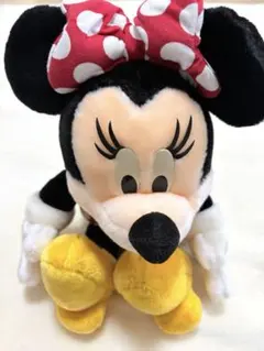 ディズニー　ミニーマウス　レトロ　ぬいぐるみ　ディズニーランド　平成　赤　水玉
