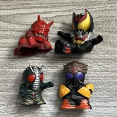 仮面ライダー フィギュア ソフビ　4体セット