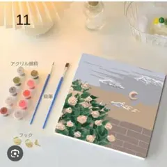 HH5902 大人の塗り絵‼️ DIYアクリル絵画キット 花と月の風景