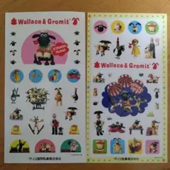 Wallace&Gromitウォレスとグルミット　グリコ乳業　シール