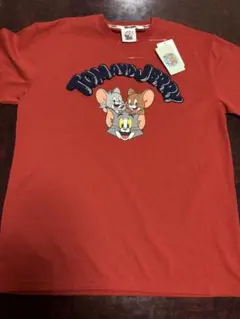 トムとジェリー Tシャツ M 赤 新品タグ付き