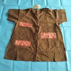 SHANTI ブラウン インド綿の半袖