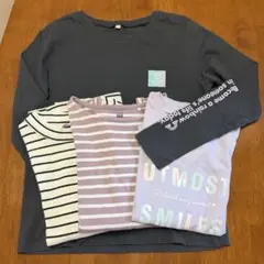 キッズ　長袖カットソー4点セット　150