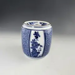井上春峰造 平安春峰 染付 茶滓入／滓盂／茶骨入 桃紋 - メルカリ