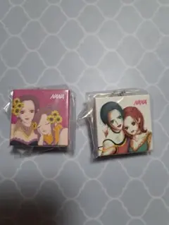 NANA　CD風アクリルチャーム　2点セット　ナナ&ハチ