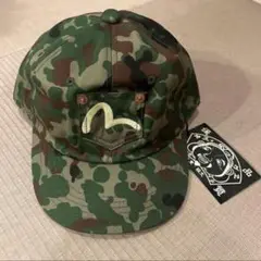 EVISU エヴィスハンチング帽 EVISU エヴィス ハンチング帽 デニム カモメ 刺繍 Mサイズ