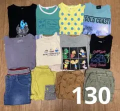 130 Tシャツ ショートパンツ まとめ売り　セット売り　男の子　子ども服