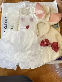 不思議の国のアリス 白うさぎ コスチューム 未使用 120 ディズニー風