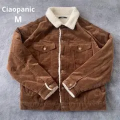 チャオパニック　メンズ　コーデュロイ　ボアジャケット　ブルゾン　Mサイズ