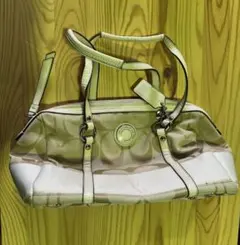 s1231 COACH ショルダーバッグ　シグネチャー　レディースバッグ