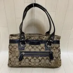 COACH コーチ ペネロピ シグネチャー ショッパー ハンドバッグ