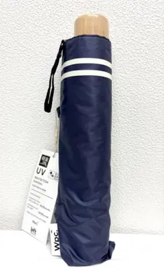 Wpc晴雨兼用折りたたみ傘新品タグ付軽量ネイビー