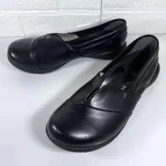 【未使用級】Regatta リゲッタ スリップオン 黒 24～24.5 日本製