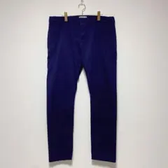 【アミ】ネイビー スリムフィットパンツ シンプル メンズ レディース XXLのサムネイル