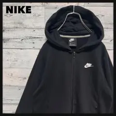 t133【人気】ナイキ 刺繍 ロゴ フルジップ パーカー 入手困難 希少 一点物