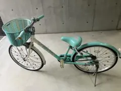 美品 ブリヂストン 22インチ 子供用自転車 ミントグリーン （東京多摩