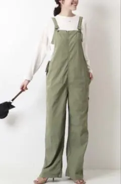 TICCA サロペット グリーン系　カーキのサムネイル