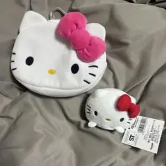 ハローキティ ポーチとミニぬいぐるみ セット