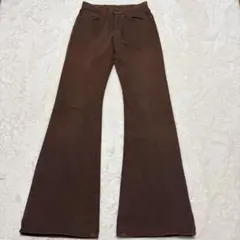 00s archive flare denim Y2K brown