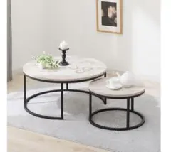 ニトリ ローテーブル センターテーブル 大理石風