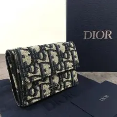 極美品 Christian Dior トロッター 三つ折り財布 245