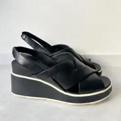CAMPER クロスストラップサンダル　ブラック　SIZE39
