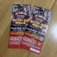 ポップサーカス 岐阜公演 特別入場券 2枚セットのサムネイル