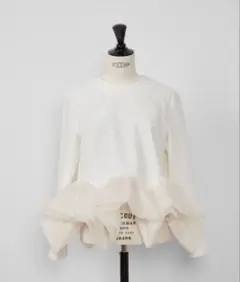 □タグ付き新品□Heve ヘイヴ PEONYペプラムBL ホワイト - メルカリ