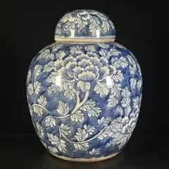 中国　染付　花卉紋壺　茶壺　送料込み260203 中国 染付 花卉紋壺 茶壺 送料込み260203 - メルカリ