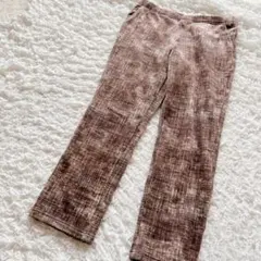 裏ポカ　フリース　パンツ　柄　レディース　3L