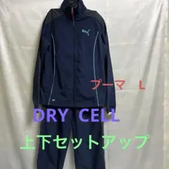 PUMA レディースDRY CELLネイビー Lセットアップ上下セット 美品