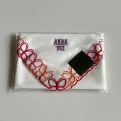 ANNA SUI アナスイ ハンカチ バラ 蝶 45cm 訳あり（保管シミあり）