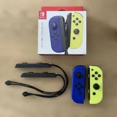 【純正・箱付】NintendoSwitchJoy-Conブルー/ネオンイエロー