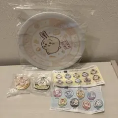 ちいかわくら寿司コラボ〜うさぎセット〜 ＜寿司皿 缶バッチ マグネット＞