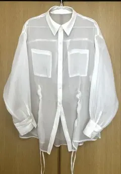 【PAGEBOY】ドロストシャーリングシアーシャツ