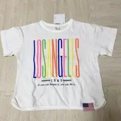 チマジロ　半袖　Tシャツ　カラフル　レトロ　120 LA しまむら　おしゃれ