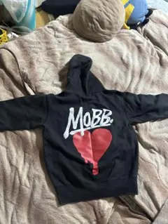 超美品】MOBB モブ トップス パーカー ハート ロゴ 刺繍 - メルカリ