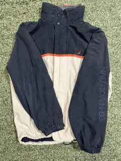 NAUTICA XL ジャンパー・ブルゾン ネイビー/ベージュ 00s
