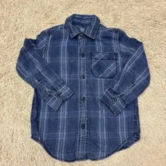 GAP デニムチェックシャツ 100cm