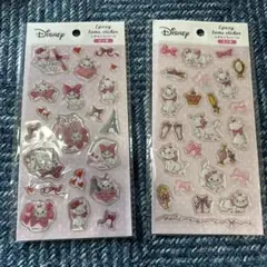 ディズニー　エポキシラメシール　マリーちゃん　全2種セットのサムネイル