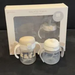 【美品】ジェラートピケ combi ストローマグ 3点セット