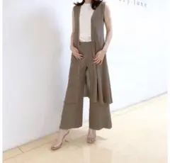 完売品　セオリーリュクス ロングジレ ニットカーディガン リブニット Aライン