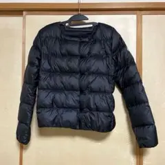 Fuu16 様専用　PYRENEX ダウンジャケット ノーカラー　ブラック