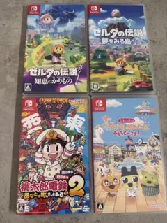 Switch ソフト4本セット　桃太郎電鉄2 ゼルダ　たまごっち