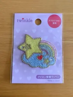 ワッペン　星　スワロフスキー使用