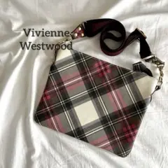 Vivienne Westwood ショルダーバッグ　タータンチェック　レザー