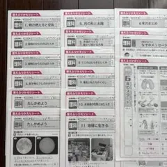 小学６年　理科　カラーテストのふりかえりシート　令和6年度　東京書籍　日本標準